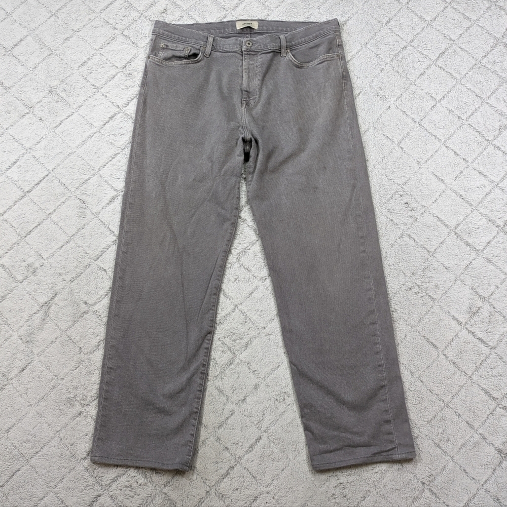 Baldwin Jeans Men's 36x31 Gray Iron Brennan Modern Straight Cotton USA